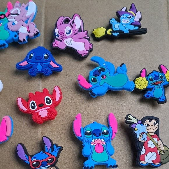 Stitch and Friends Jibbitz/Croc Charm Set 17 Pcs - Picture 2 of 4